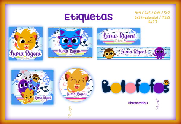 etiqueta escolar bolofofos arquivo digital etiqueta encadernacao