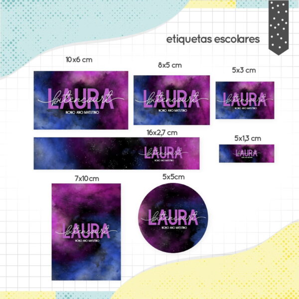 etiqueta escolar galaxia arquivo digital escola