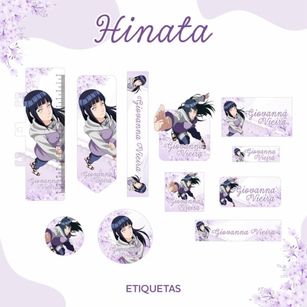 etiqueta escolar hinata arquivo digital papel e scrapbook 1