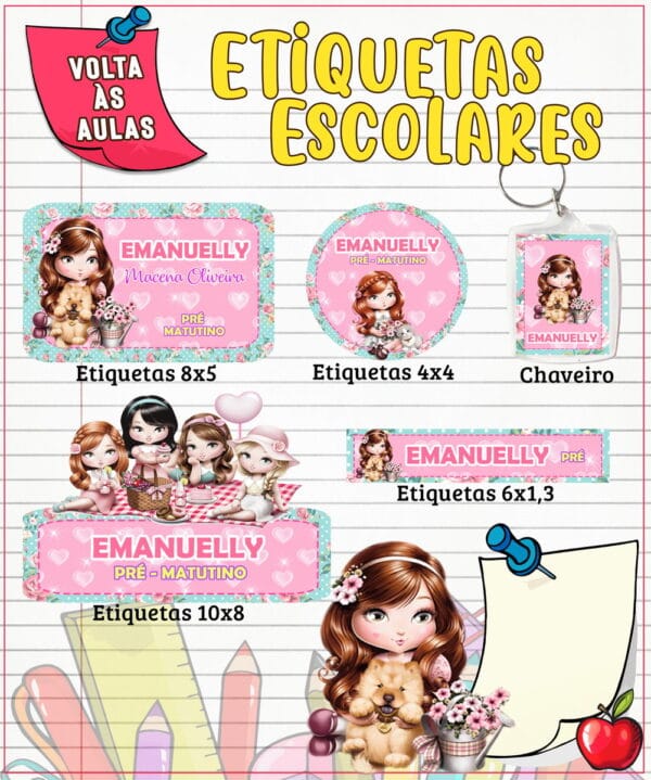 etiqueta escolar julie arquivo digital etiqueta encadernacao