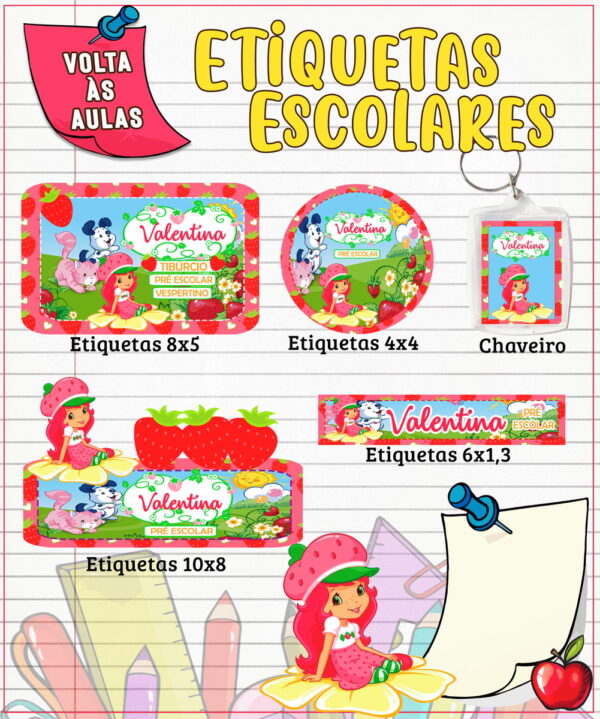 etiqueta escolar moranguinho arquivo digital aulas