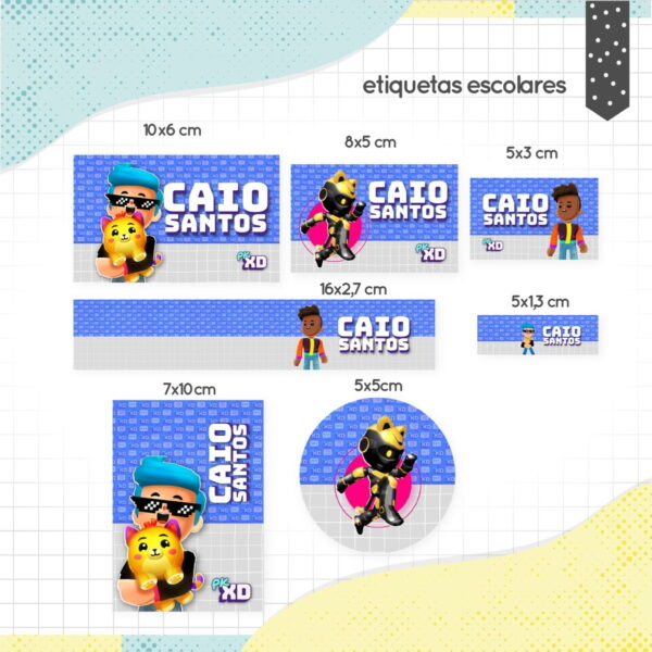 etiqueta escolar pkxd menino arquivo digital etiqueta escolar pkxd menino