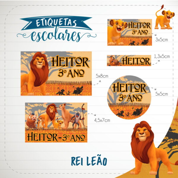 etiqueta escolar rei leao arquivo digital etiqueta escolar rei leao