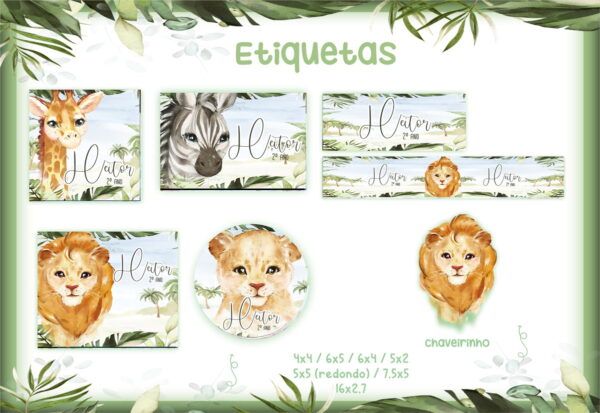 etiqueta escolar safari arquivo digital etiqueta escolar