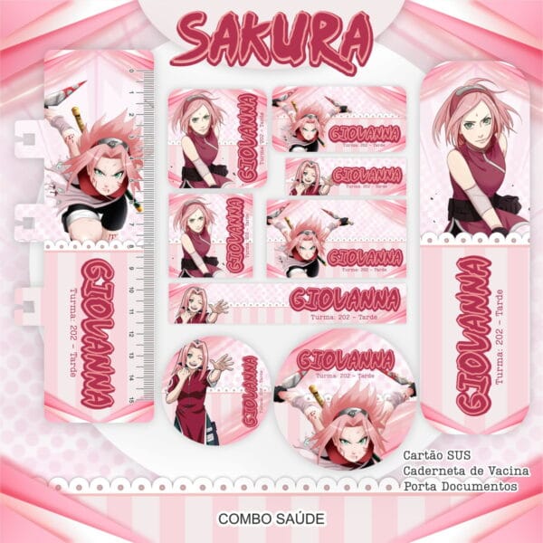 etiqueta escolar sakura arquivo digital escolar sakura