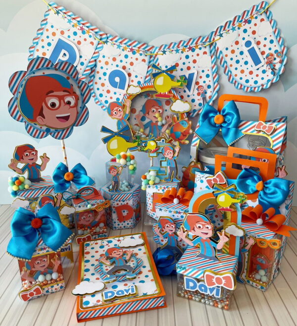 festa blippi luxo studio e pdf papel e cia