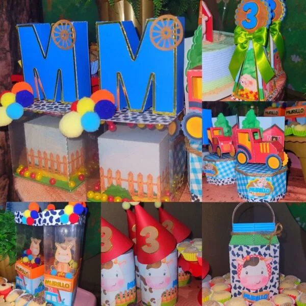 Festa Fazendinha Menino Azul - Studio e pdf