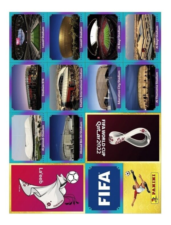 Figurinhas P/ Imprimir Copa Do Mundo 2022 Azul Arquivo Pdf