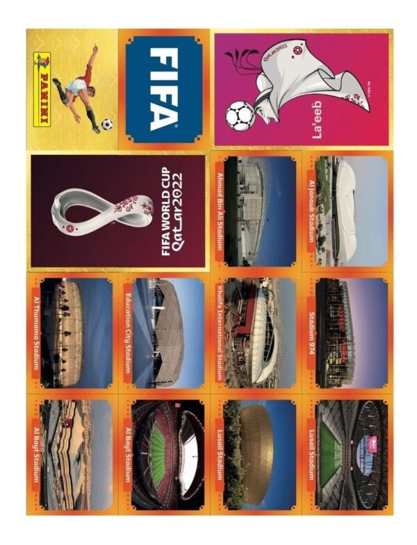 Figurinhas P Imprimir Copa Do Mundo 2022 Laranja Arquivo Pdf