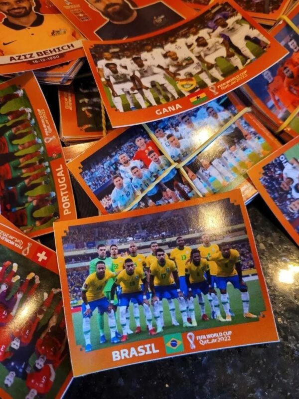 Figurinhas P Imprimir Copa Do Mundo 2022 Laranja Arquivo Pdf