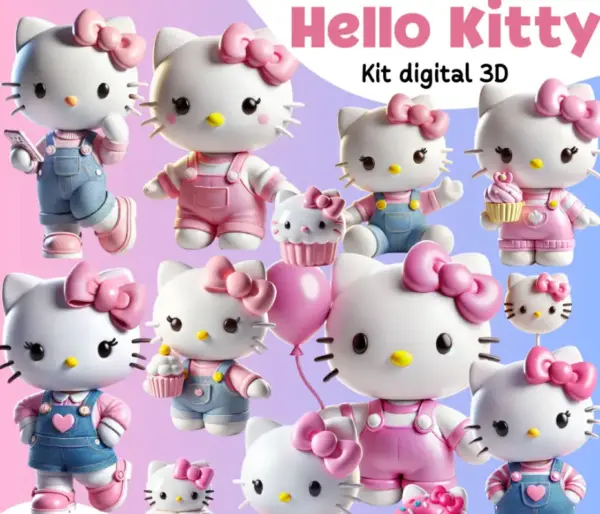 Hello Kitty Png Kit Para Projetos Personalizados E Crafts 2