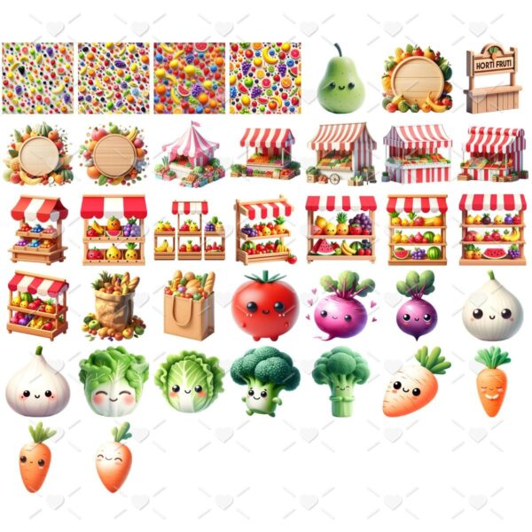Ilustrações Hortifruti Png 3D Pera Vegetais Laranja Maçã
