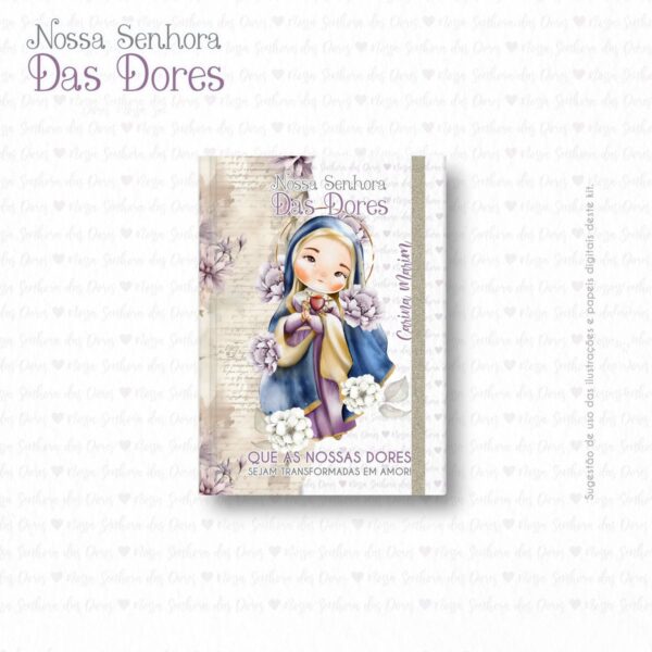 Ilustrações Nossa Senhora das Dores Kit Digital Arquivos Png