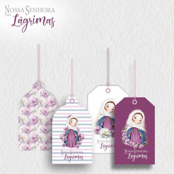 Ilustrações Nossa Senhora das Lágrimas Kit Digital Aquarela