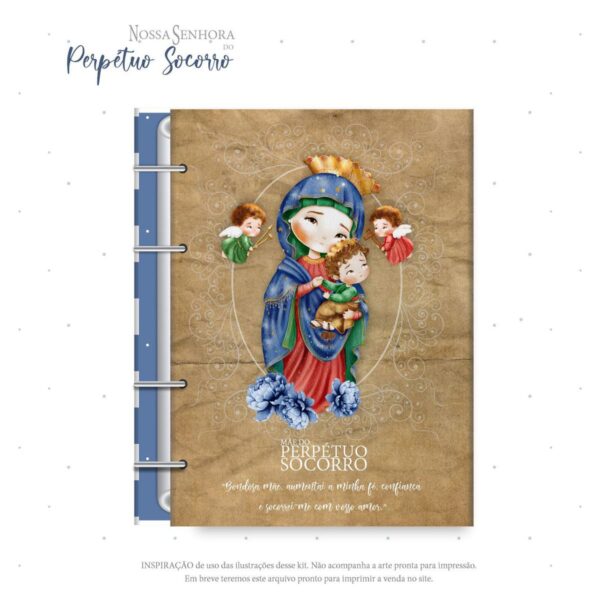 Ilustrações Nossa Senhora do Perpétuo Socorro Kit Digital