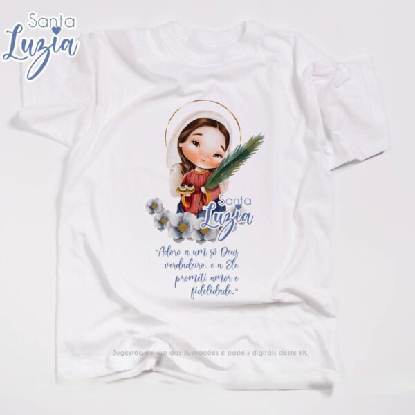 Ilustrações Png Santa Luzia Kit Digital Santinhos Aquarelado