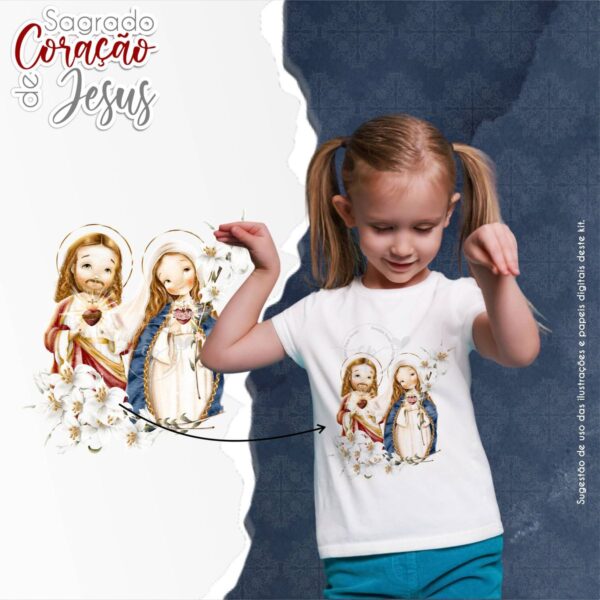 Ilustrações Sagrado Coração de Jesus: Kit Digital