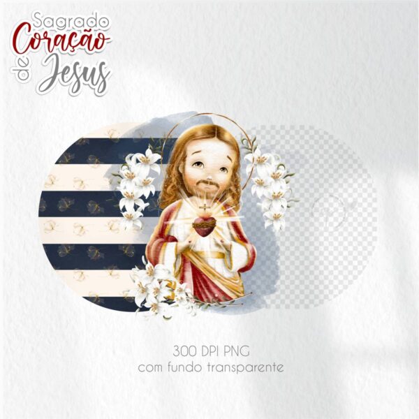 Ilustrações Sagrado Coração de Jesus: Kit Digital
