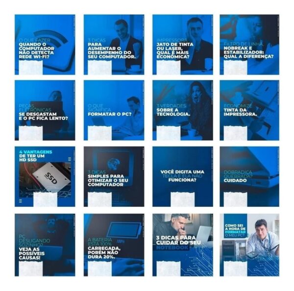 Informática, Assistência Técnica, Pack Social Midia, Psd 130