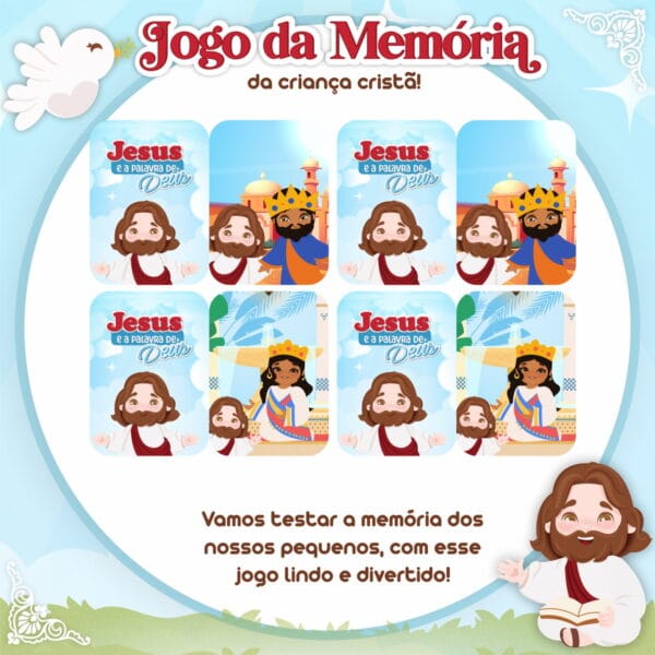 Jogo da Memória Religioso Infantil - Arquivo Digital