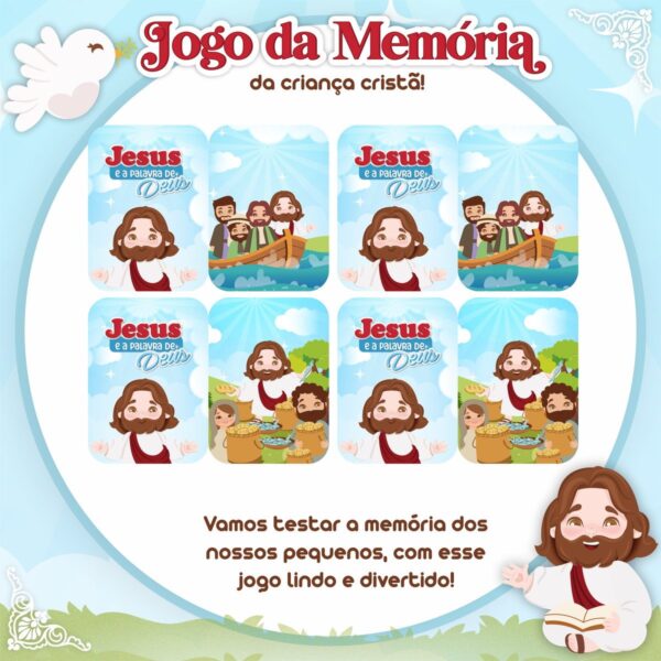 jogo da memoria religioso infantil arquivo digital miolo digital