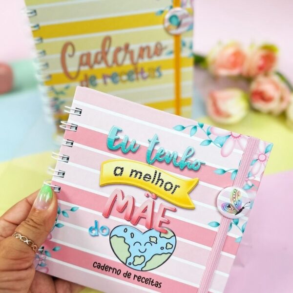 Ki Encadernação + Kit Digital Dia Das Mães Caderno Memórias