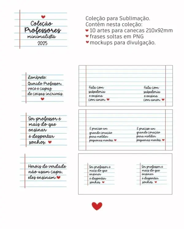 Kit 99 Canecas Professor Sublimacao Personalizadas