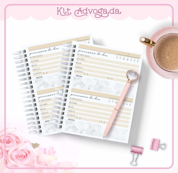 Kit Agendas Advogada - Arquivo Digital - Imagem 3