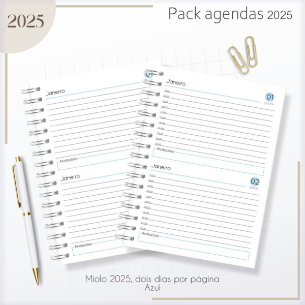 Kit Agendas Masculinas 2025 - Arquivo Digital - Imagem 4