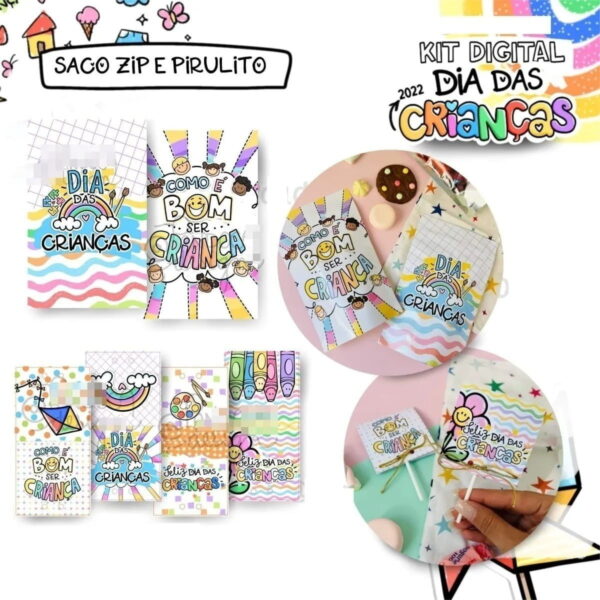 Kit Arquivo Digital Dia Das Crianças Completo 2022 Pandoca