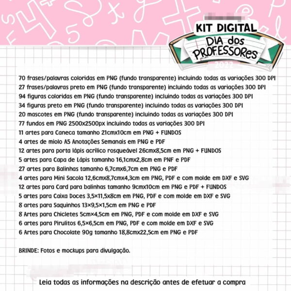 Kit Arquivo Digital Dia Dos Professores 2022 Pandoca Design