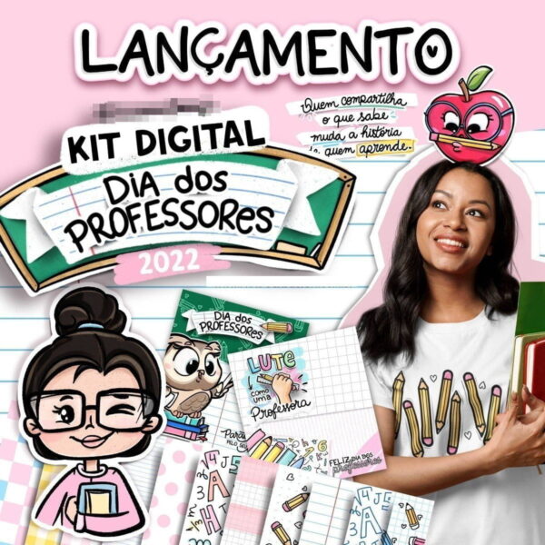 Kit Arquivo Digital Dia Dos Professores 2022 Pandoca Design