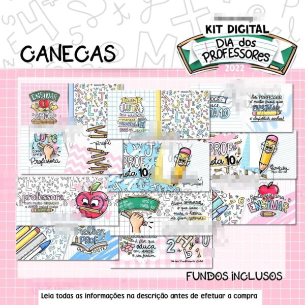 Kit Arquivo Digital Dia Dos Professores 2022 Pandoca Design