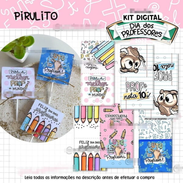 Kit Arquivo Digital Dia Dos Professores 2022 Pandoca Design