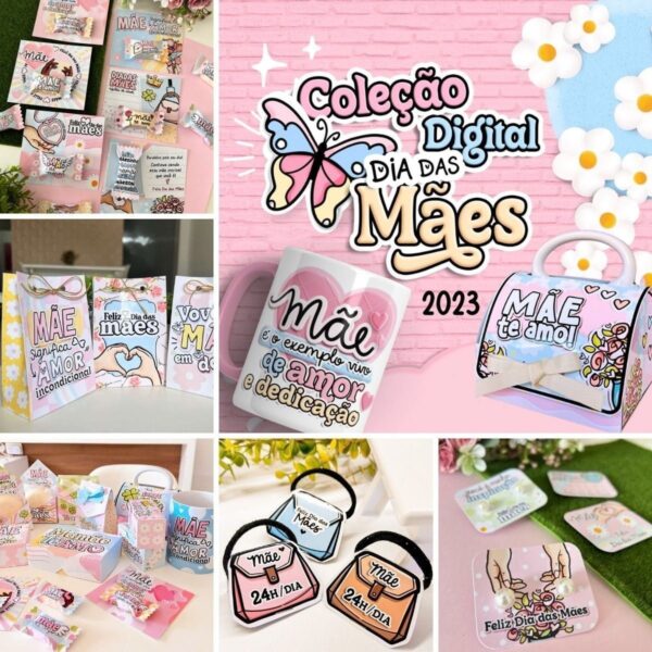 Kit Arquivos Digital Dia Das Mães 2023 Comleto Corte Figuras