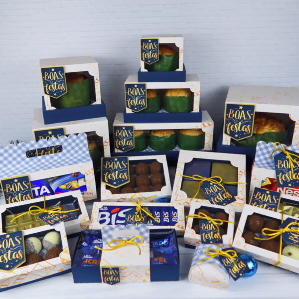 Kit Boas Festas Azul 2021 - Arquivo Digital