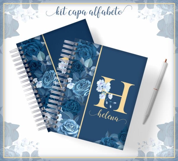 kit capa alfabeto floral arquivo digital alfabeto floral
