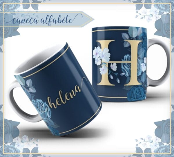 Kit Capa Alfabeto Floral - Arquivo Digital - Imagem 4