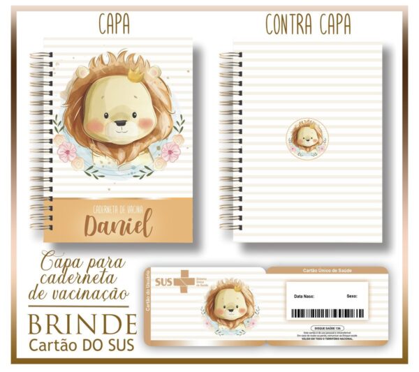 kit capa e cartao sus leaozinho arquivo digital kit capa e cartao sus leaozinho