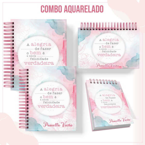 kit capas aquarelado arquivo digital encadernacao digital