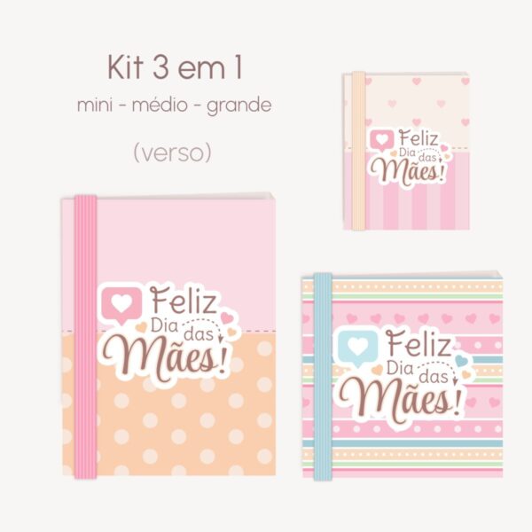 Kit Capinhas Post It Mães - Arquivo Digital - Imagem 2