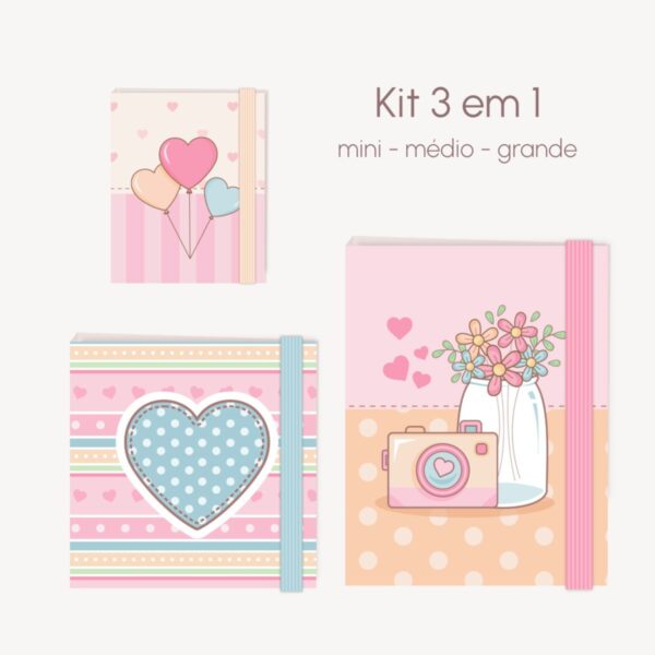 kit capinhas post it maes arquivo digital papelaria