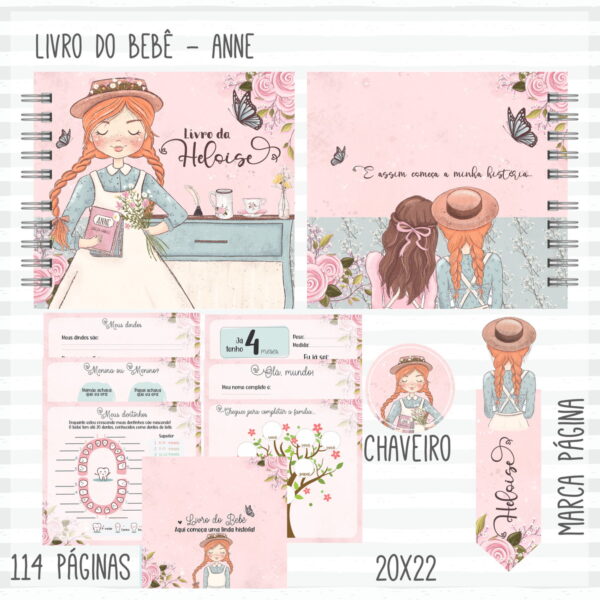 kit completo bebe anne arquivo digital infantil
