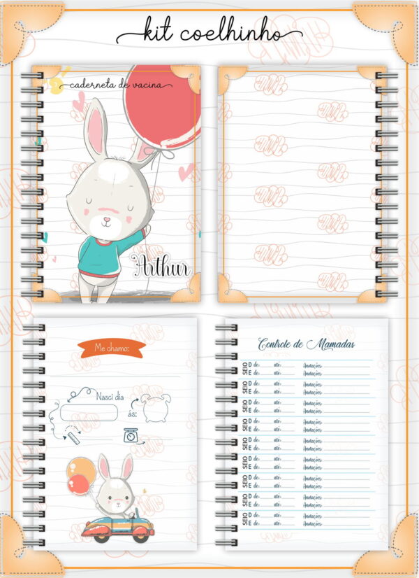 Kit Completo Coelhinho - Arquivo Digital - Imagem 2
