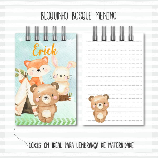 Kit Completo do Bebê Bosque Menino - Arquivo Digital - Imagem 4