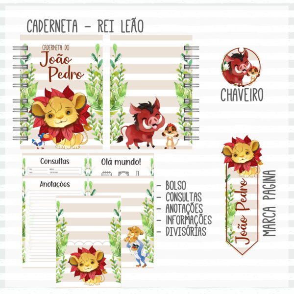 Kit Completo do Bebê Rei Leão - Arquivo Digital - Imagem 2