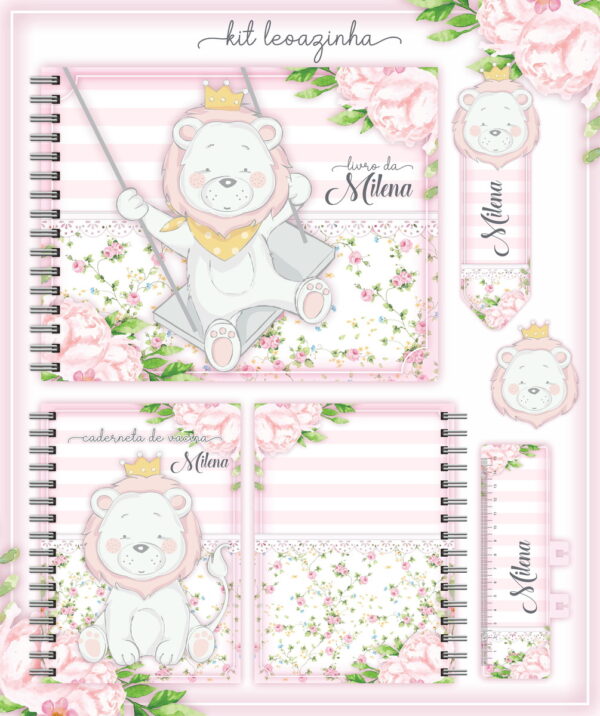 kit completo leoazinha arquivo digital bebe