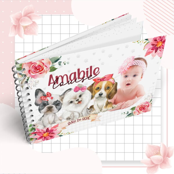 Kit Completo Maternidade Cachorro Menina - Arquivo Digital - Imagem 4