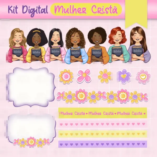 Kit Criativo Mulher De Fe Png Para Projetos Personalizados E Inspiradores 7