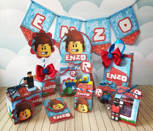 kit decoracao festa roblox arquivo digital arquivo de corte silhouette